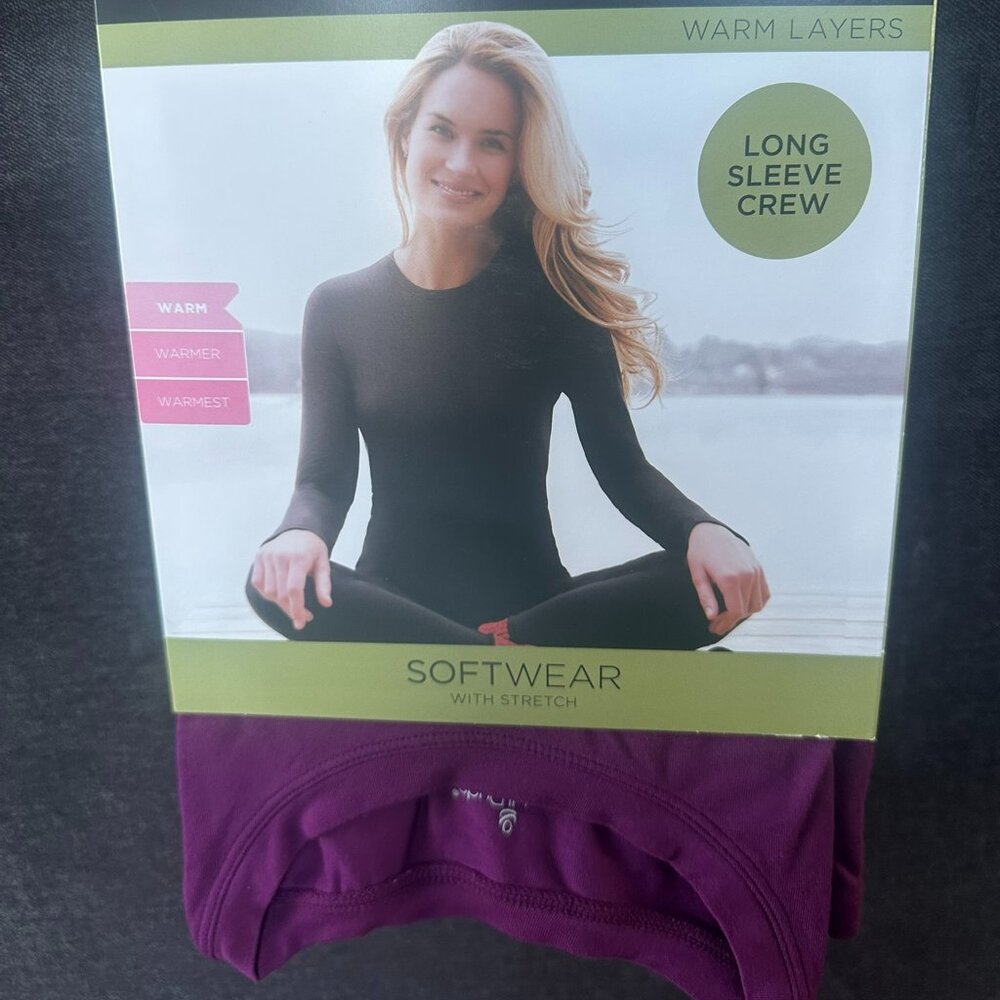 Cuddl  Duds Plum Softwear Size S